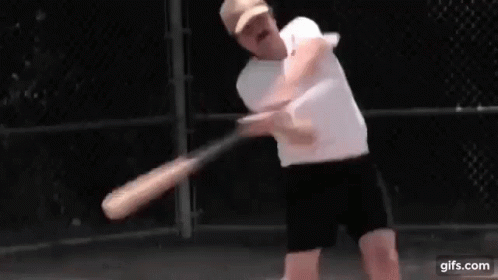 Man Swinging Tennis Racquet Saying Gone Forever GIF