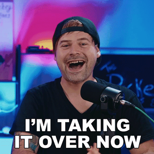 Man Taking Over Microphone GIF