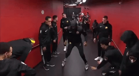 Man Taking Photo Of Basketball Players Finals GIF
