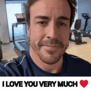 Man Taking Selfie In Gym Saying I Love You Very Much GIF