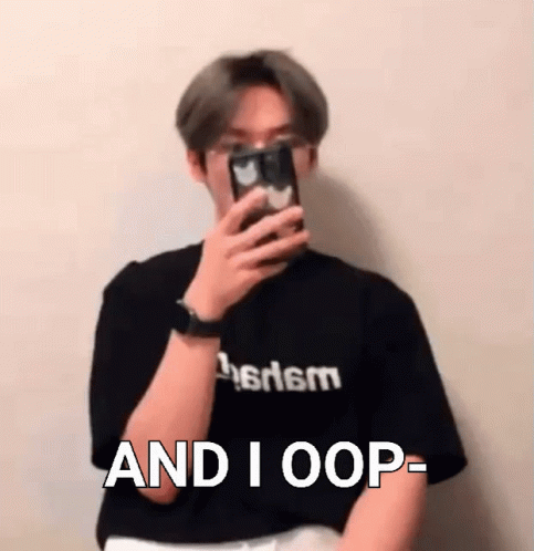 Man Taking Selfie Saying And I Oop