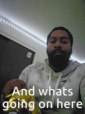 Man Taking Selfie With Whats Going On