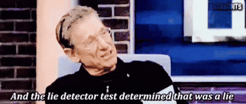 Man Talking About Lie Detector Test