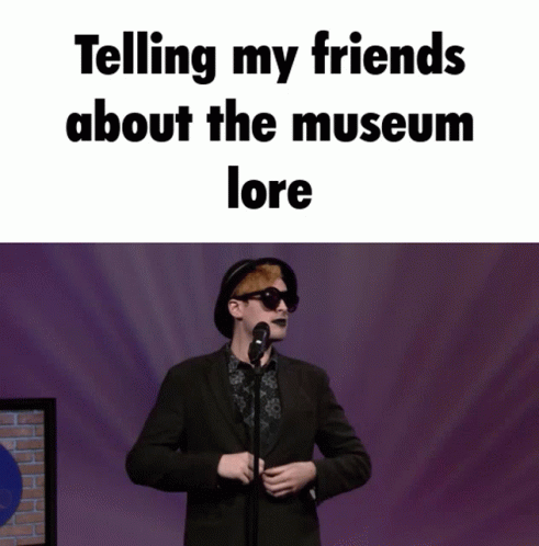 Man Talking About Museums GIF