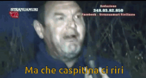 Man Talking Into Microphone Ma Che Caspita Ci Riri GIF