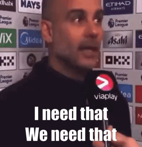 Man Talking Into Microphone Saying I Need That We Need That