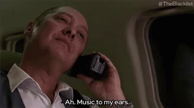 Man Talking On Cell Phone Ah Music To My Ears GIF