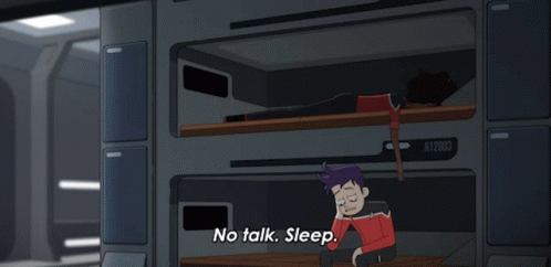 Man Talking on Cell Phone No Talk Sleep