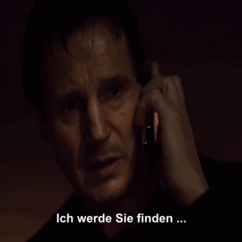 Man Talking on Cell Phone Und Ich Werde Sie Mpfen