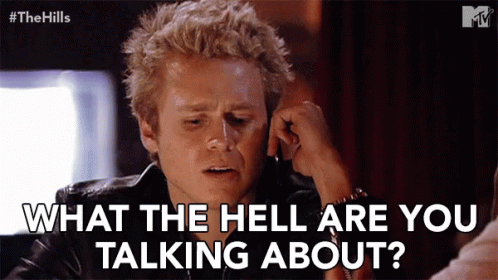 Man Talking on Cell Phone What the Hell