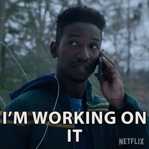 Man Talking On Cell Phone Working GIF