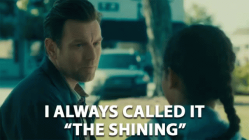 Man Talking To Girl Saying I Always Called It The Shining GIF