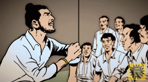 Man Talking to Men with Amara Ghitta Kail