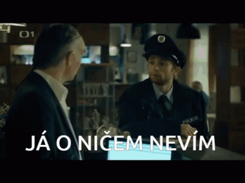 Man Talking To Police Officer Ja O Nicem Nevim GIF