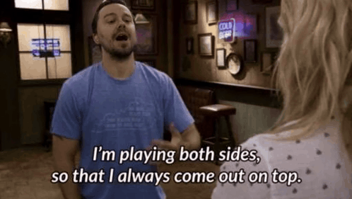 Man Talking To Woman At Cold Beer Sign GIF