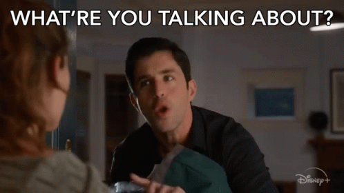 Man Talking To Woman Saying What GIF