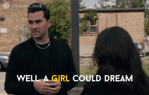 Man Talking to Woman Well a Girl Could Dream
