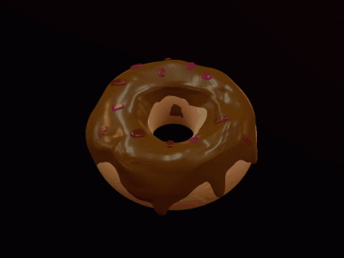 Man Talking to Woman with Donut and Brick Wall