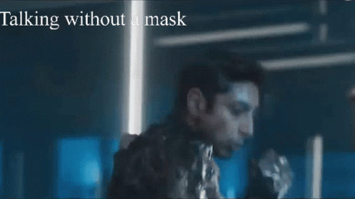 Man Talking Without Mask