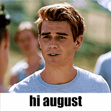 Man Talks About Hello August GIF