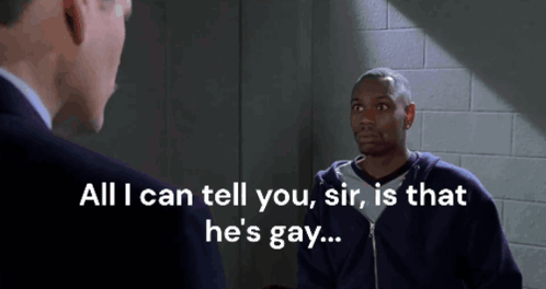Man Telling Another He's Gay