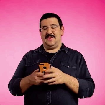 Man Texting One Sec GIF