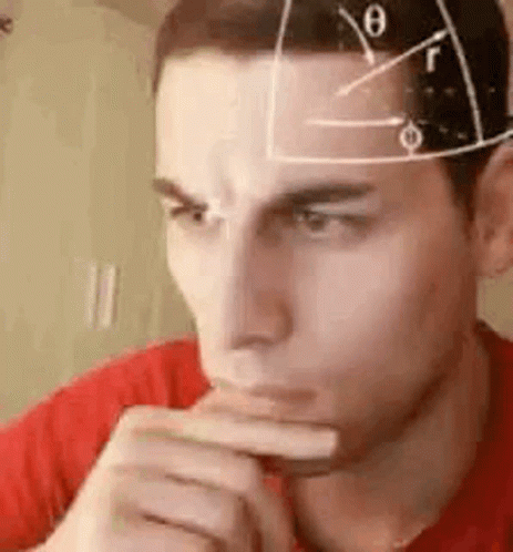 Man Thinking Big Brain Meme GIF