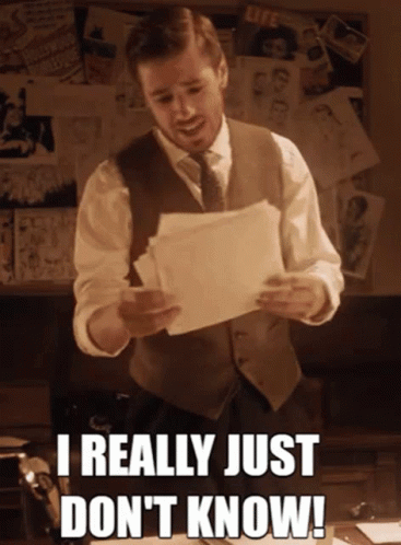 Man Throwing Away Papers I Know Nothing GIF