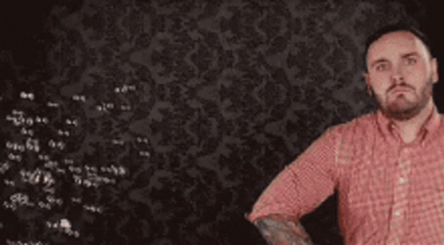 Man Throwing Glitters Sparkles GIF