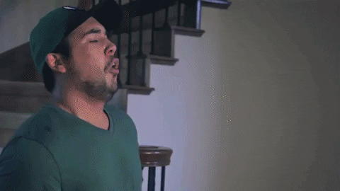 Man Throwing Up Rainbow GIF