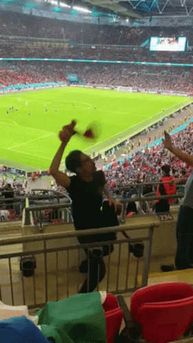 Man Throws Beer Bottle at Soccer Stadium