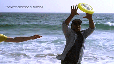 Man Throws Frisbee Thewasabicode.tumblr GIF