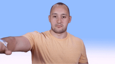 Man Thumbs Down And Dislike Reaction GIF