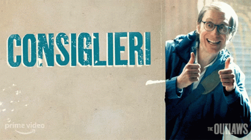 Man Thumbs Up Beside Consiglieri Sign