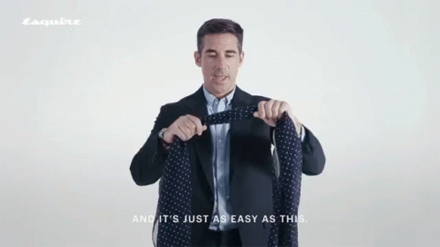 Man Tie It's Just As Easy As This