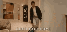 Man Tired From Work Good To Be Home GIF