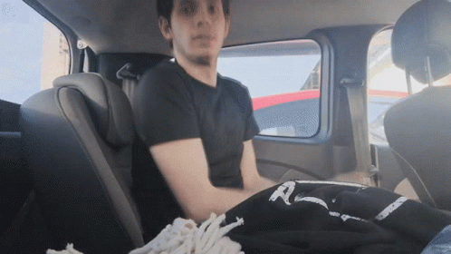Man Trapped Inside The Van GIF