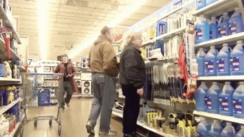 Man Tripped Walmart Funny GIF