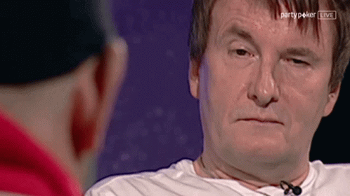 Man Trying To Read Poker Face Reaction GIF