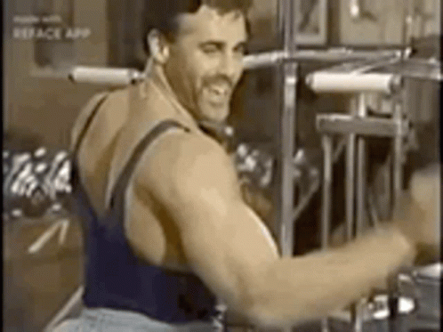 Man Using Gym Machine GIF