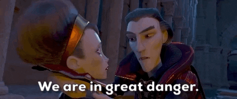 Man Vampire Warning We Are In Great Danger GIF