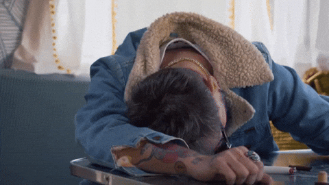 Man Wakes Up From Asleep GIF