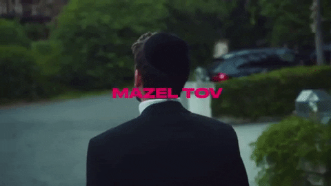Man Walking Away Mazel Tov GIF