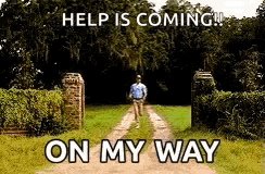 Man Walking Dirt Road Help Is Coming