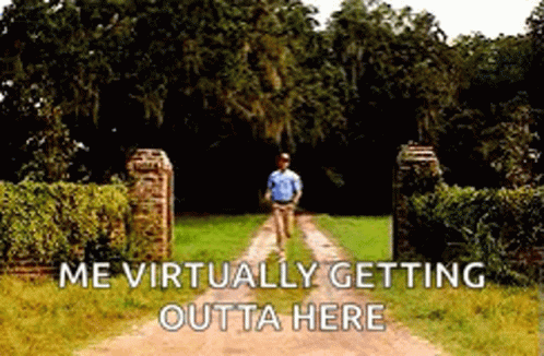 Man Walking Dirt Road Me Virtually Getting Outta Here