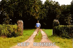 Man Walking Down Dirt Road Keep Running