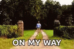 Man Walking Down Dirt Road On My Way