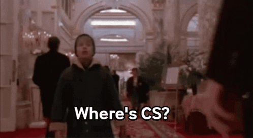 Man Walking Down Hallway Where's CS