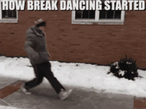 Man Walking Down Sidewalk How Break Dancing Started GIF
