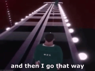 Man Walking Down Staircase Saying And Then I Go That Way
